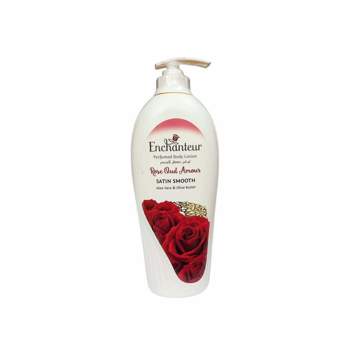 Enchanteur Satin Smooth- Rose Oud Amour Lotion With Aloe Vera & Olive Butter For Satin Smooth Skin