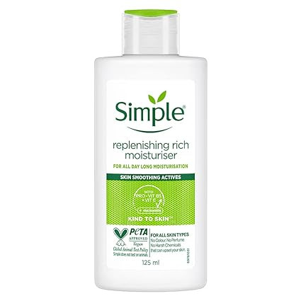 Simple Replenishing Rich Moisturiser, 125ml