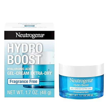 Neutrogena Hydro Boost Hyaluronic Acid Hydrating Face Moisturizer Gel-Cream to Hydrate and Smooth Extra-Dry Skin