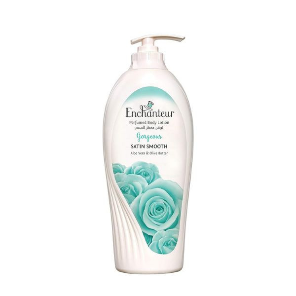 Enchanteur Satin Smooth- Gorgeous Lotion With Aloe Vera & Olive Butter For Satin Smooth Skin